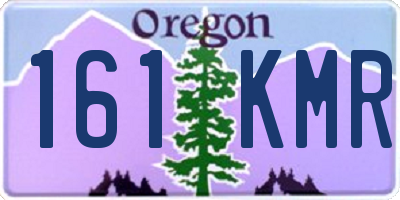 OR license plate 161KMR