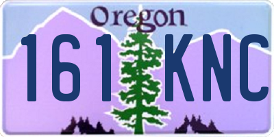 OR license plate 161KNC