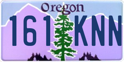 OR license plate 161KNN
