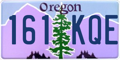 OR license plate 161KQE