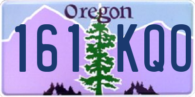 OR license plate 161KQO