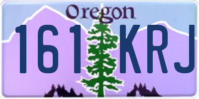 OR license plate 161KRJ