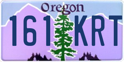 OR license plate 161KRT