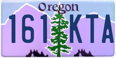 OR license plate 161KTA