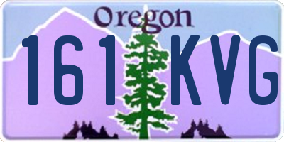 OR license plate 161KVG