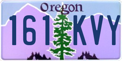 OR license plate 161KVY
