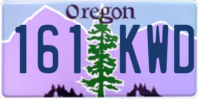 OR license plate 161KWD