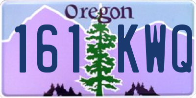 OR license plate 161KWQ