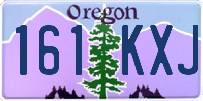 OR license plate 161KXJ
