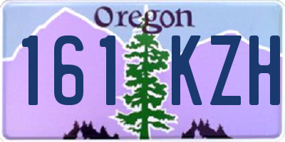 OR license plate 161KZH