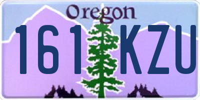OR license plate 161KZU