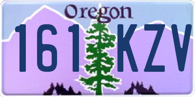 OR license plate 161KZV