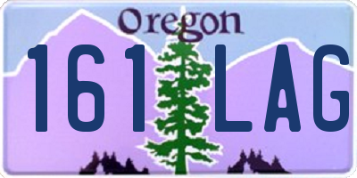 OR license plate 161LAG