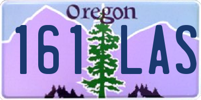 OR license plate 161LAS