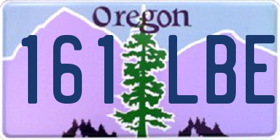 OR license plate 161LBE