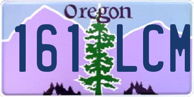 OR license plate 161LCM
