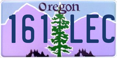 OR license plate 161LEC