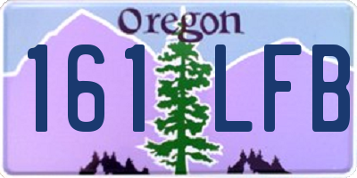 OR license plate 161LFB