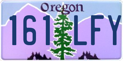 OR license plate 161LFY