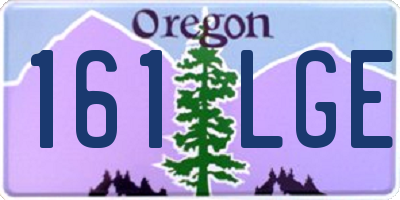 OR license plate 161LGE
