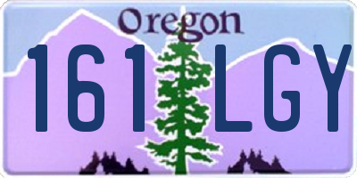 OR license plate 161LGY
