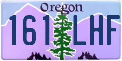 OR license plate 161LHF