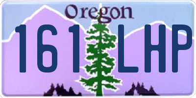 OR license plate 161LHP