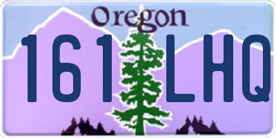 OR license plate 161LHQ