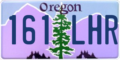 OR license plate 161LHR