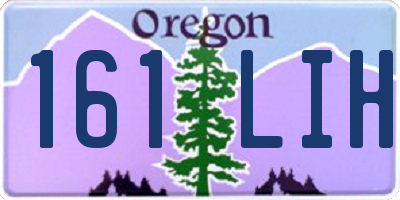 OR license plate 161LIH