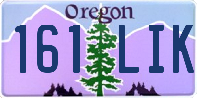 OR license plate 161LIK