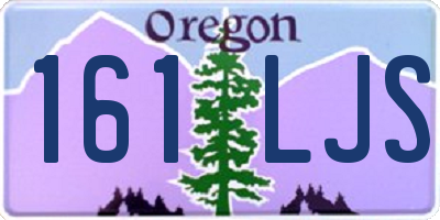 OR license plate 161LJS