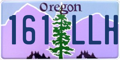 OR license plate 161LLH