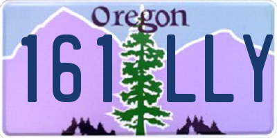 OR license plate 161LLY