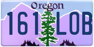 OR license plate 161LOB