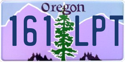 OR license plate 161LPT
