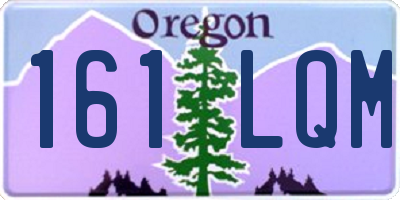OR license plate 161LQM