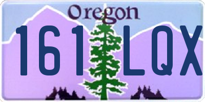 OR license plate 161LQX