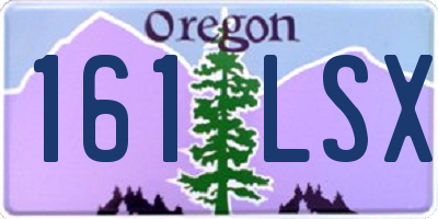 OR license plate 161LSX