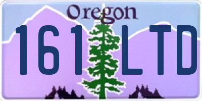 OR license plate 161LTD