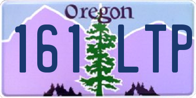 OR license plate 161LTP
