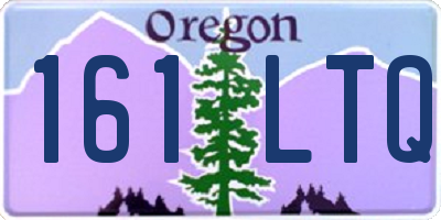 OR license plate 161LTQ