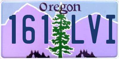 OR license plate 161LVI