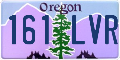OR license plate 161LVR