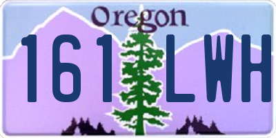 OR license plate 161LWH
