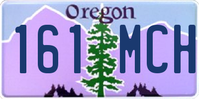 OR license plate 161MCH
