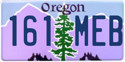 OR license plate 161MEB