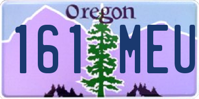 OR license plate 161MEU