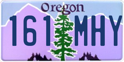 OR license plate 161MHY