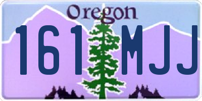 OR license plate 161MJJ
